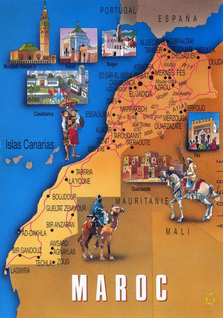 mapa marruecos