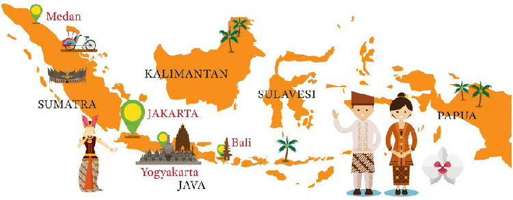 mapa INDONESIA