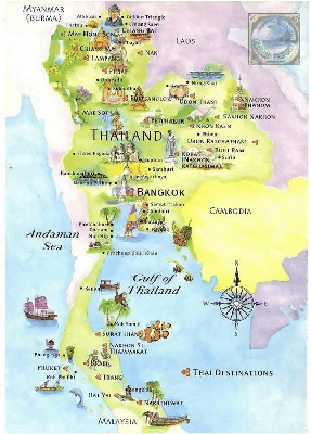 mapa TAILANDIA