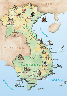 mapa VIETNAM