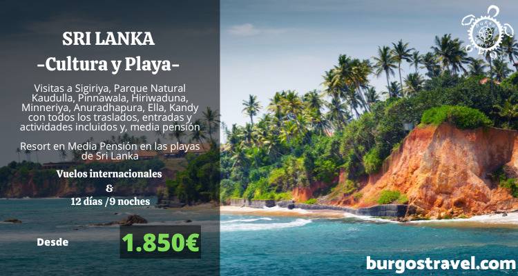 PROGRAMA SRI LANKA -Cultura y Playa-