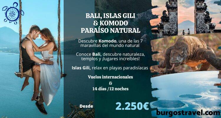 PROGRAMA BALI, ISLAS GILI & KOMODO - PARAÍSO NATURAL