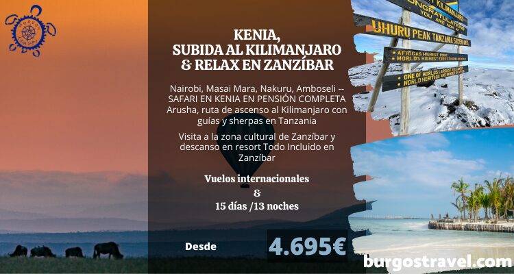 PROGRAMA KENIA, KILIMANJARO & ZANZÍBAR