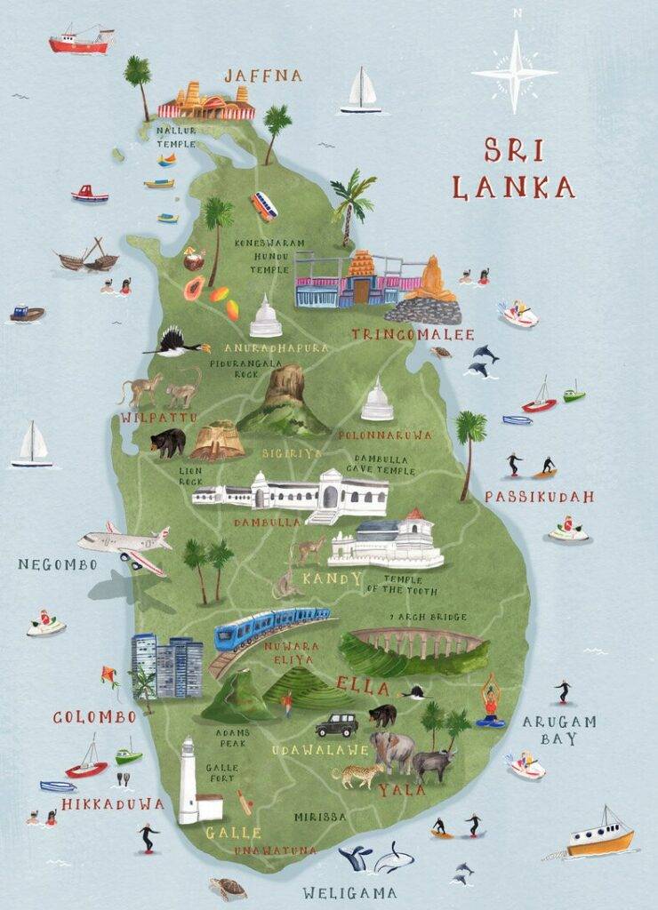 MAPA SRI LANKA