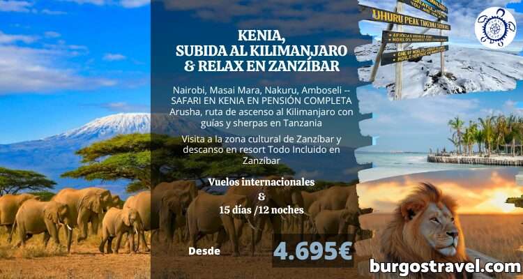 PROGRAMA KENIA, KILIMANJARO & ZANZÍBAR