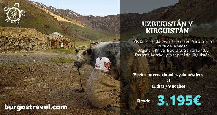 Programa Uzbekistán y Kirguistán: viaje organizado por la Ruta de la Seda y las montañas de Asia Central.